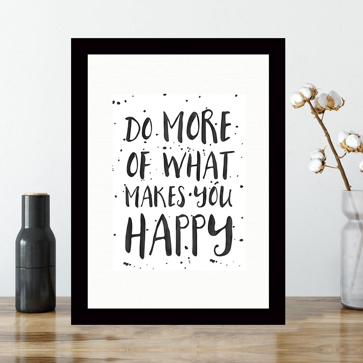 Quadro Decorativo MDF Emoldurado - Arte Multicolor 24x29cm com Moldura de Madeira 2cm