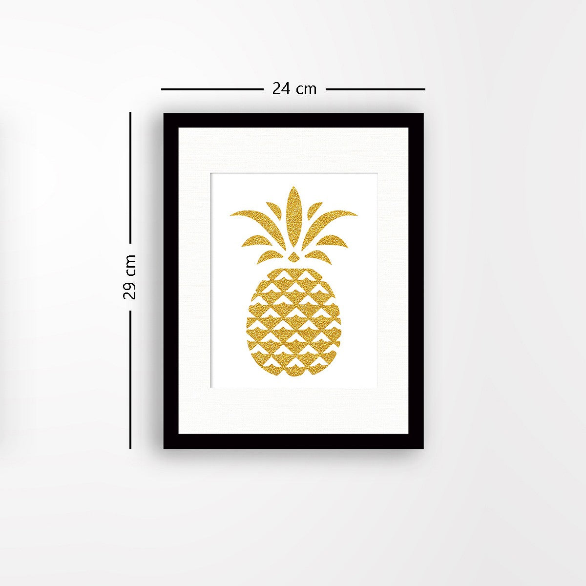 Quadro Decorativo MDF Emoldurado - Arte Multicolor 24x29cm com Moldura de Madeira 2cm