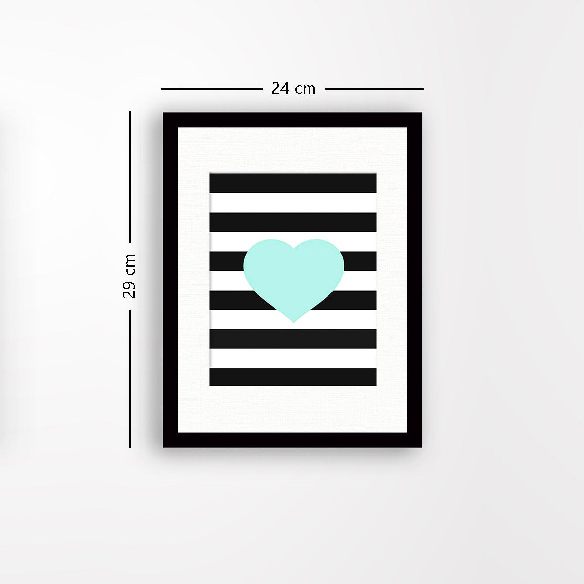 Quadro Decorativo MDF Emoldurado - Arte Multicolor 24x29cm com Moldura de Madeira 2cm