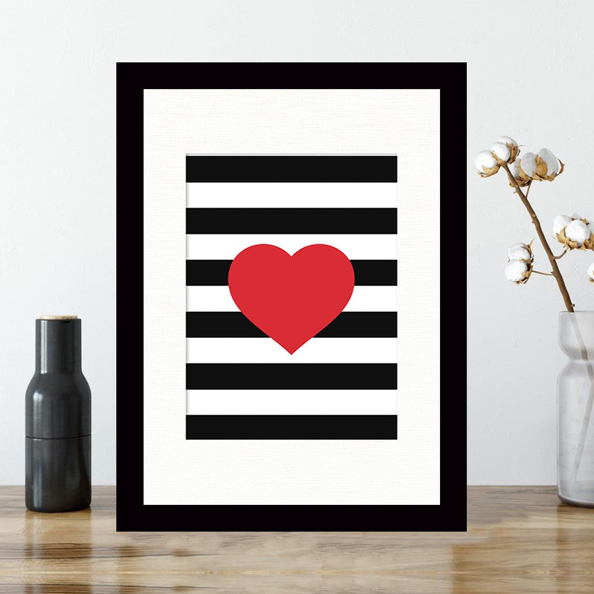 Quadro Decorativo MDF Emoldurado - Arte Multicolor 24x29cm com Moldura de Madeira 2cm