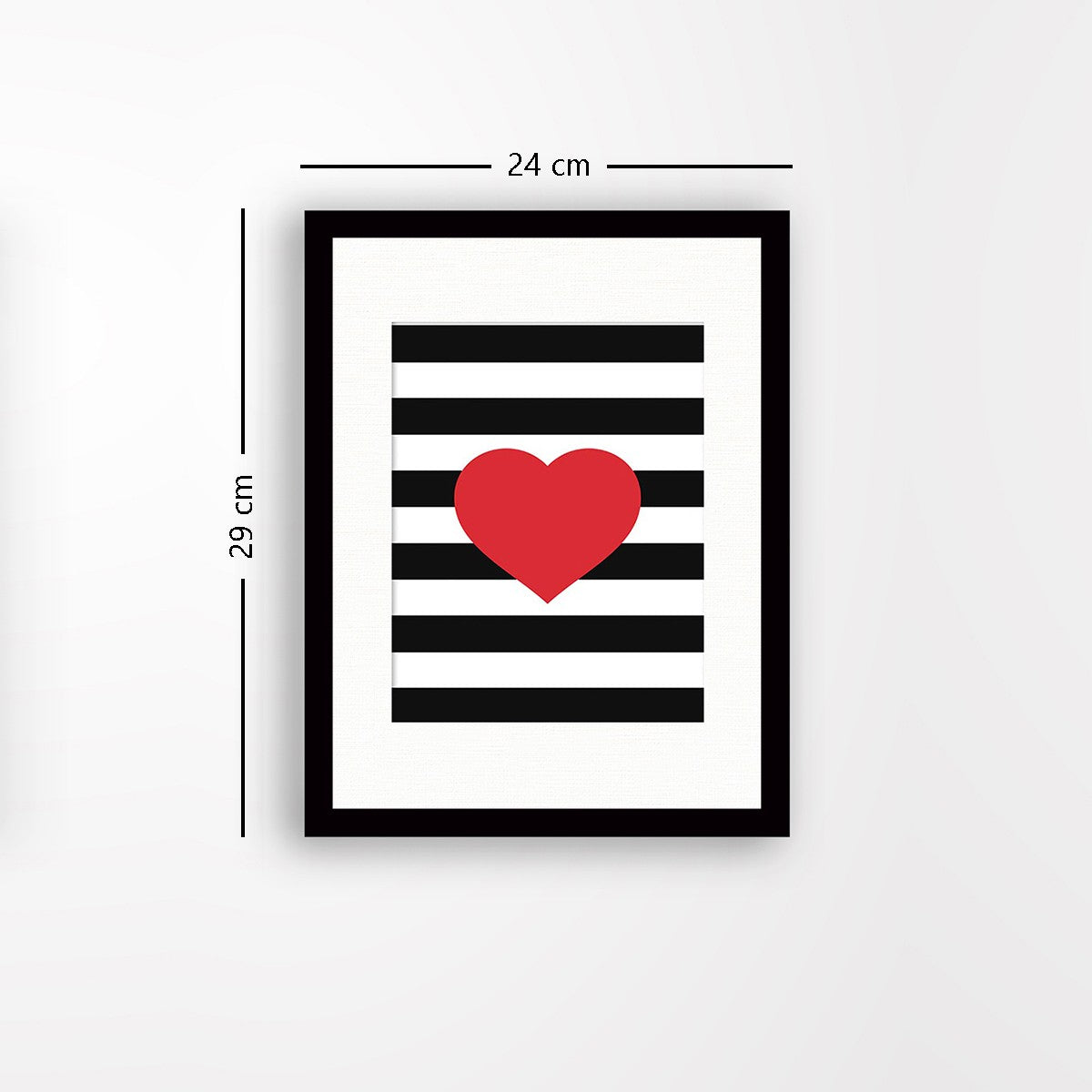 Quadro Decorativo MDF Emoldurado - Arte Multicolor 24x29cm com Moldura de Madeira 2cm