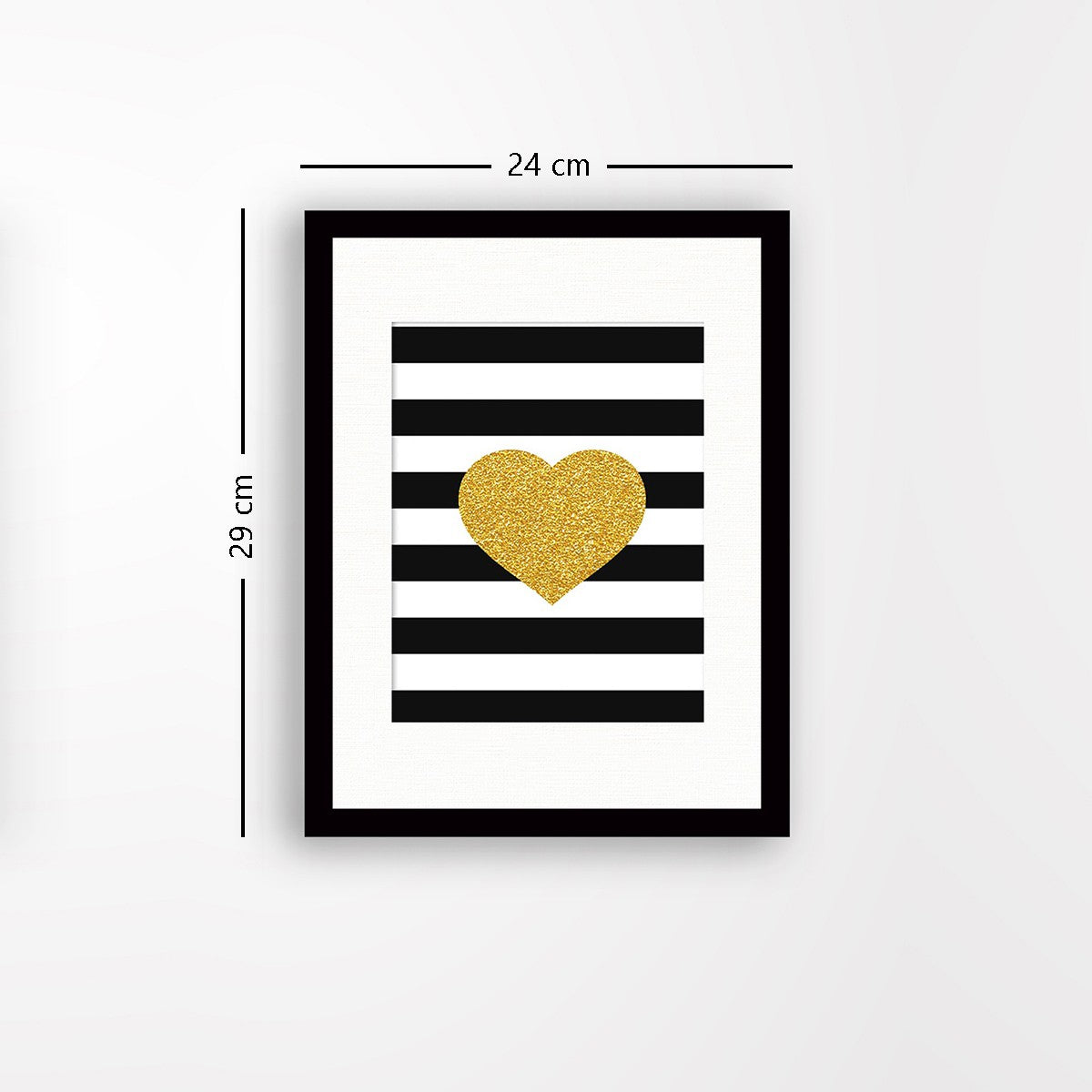 Quadro Decorativo MDF Emoldurado - Arte Multicolor 24x29cm com Moldura de Madeira 2cm