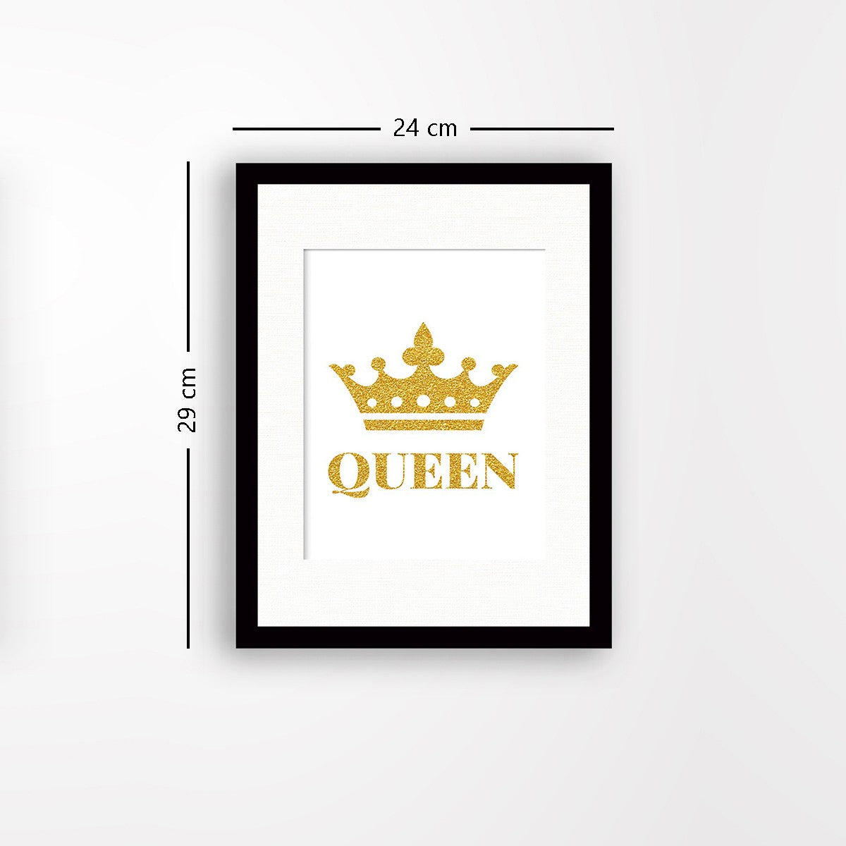 Quadro Decorativo MDF Emoldurado - Arte Multicolor 24x29cm com Moldura de Madeira 2cm