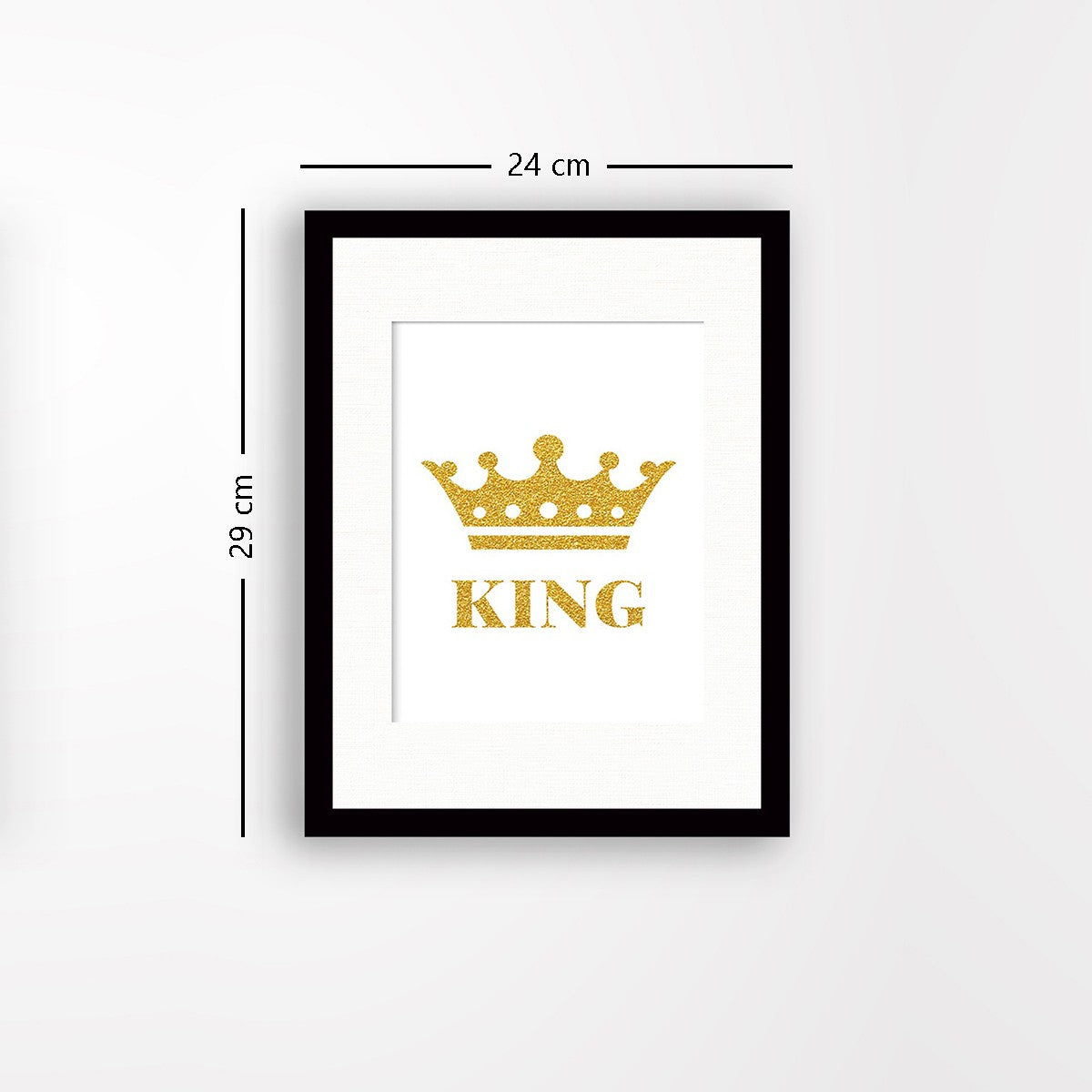 Quadro Decorativo MDF Emoldurado - Arte Multicolor 24x29cm com Moldura de Madeira 2cm