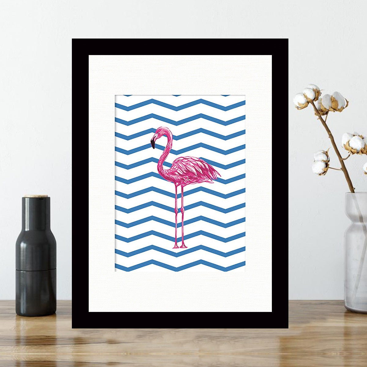 Quadro Decorativo MDF Emoldurado - Arte Multicolor 24x29cm com Moldura de Madeira 2cm