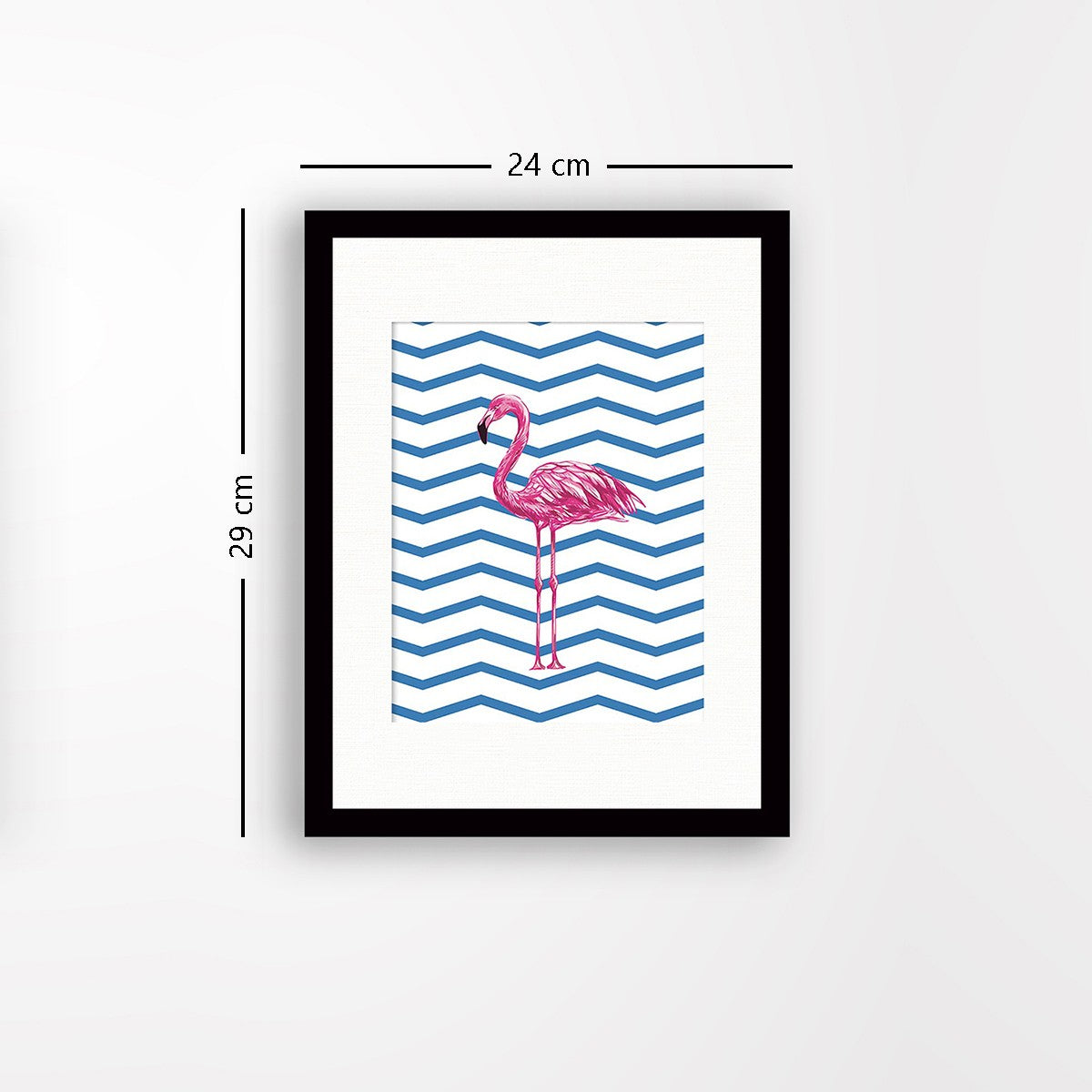 Quadro Decorativo MDF Emoldurado - Arte Multicolor 24x29cm com Moldura de Madeira 2cm