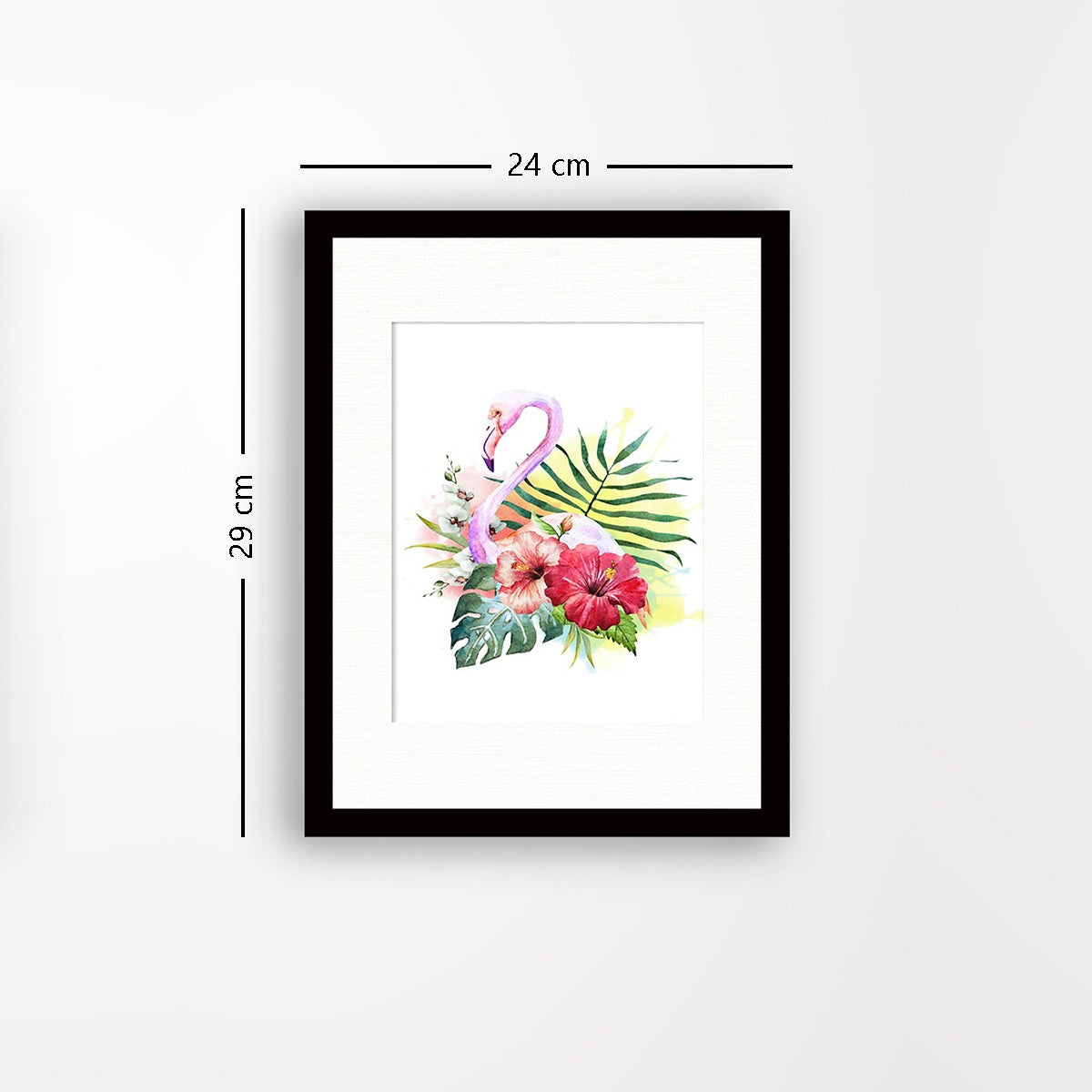 Quadro Decorativo MDF Emoldurado - Arte Multicolor 24x29cm com Moldura de Madeira 2cm