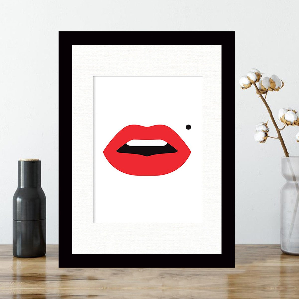 Quadro Decorativo MDF Emoldurado - Arte Multicolor 24x29cm com Moldura de Madeira 2cm