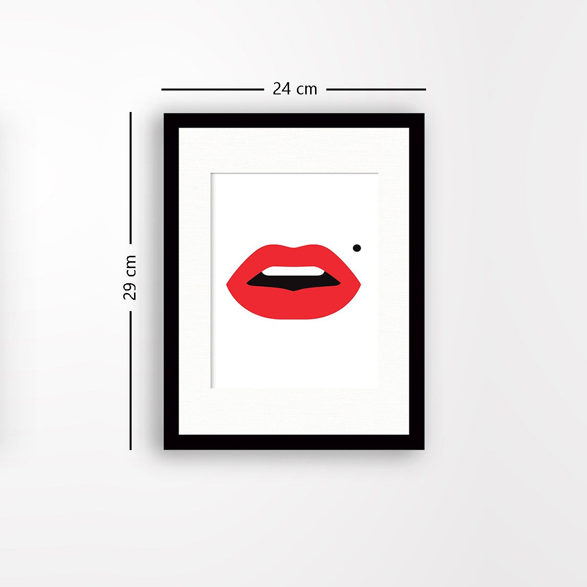 Quadro Decorativo MDF Emoldurado - Arte Multicolor 24x29cm com Moldura de Madeira 2cm