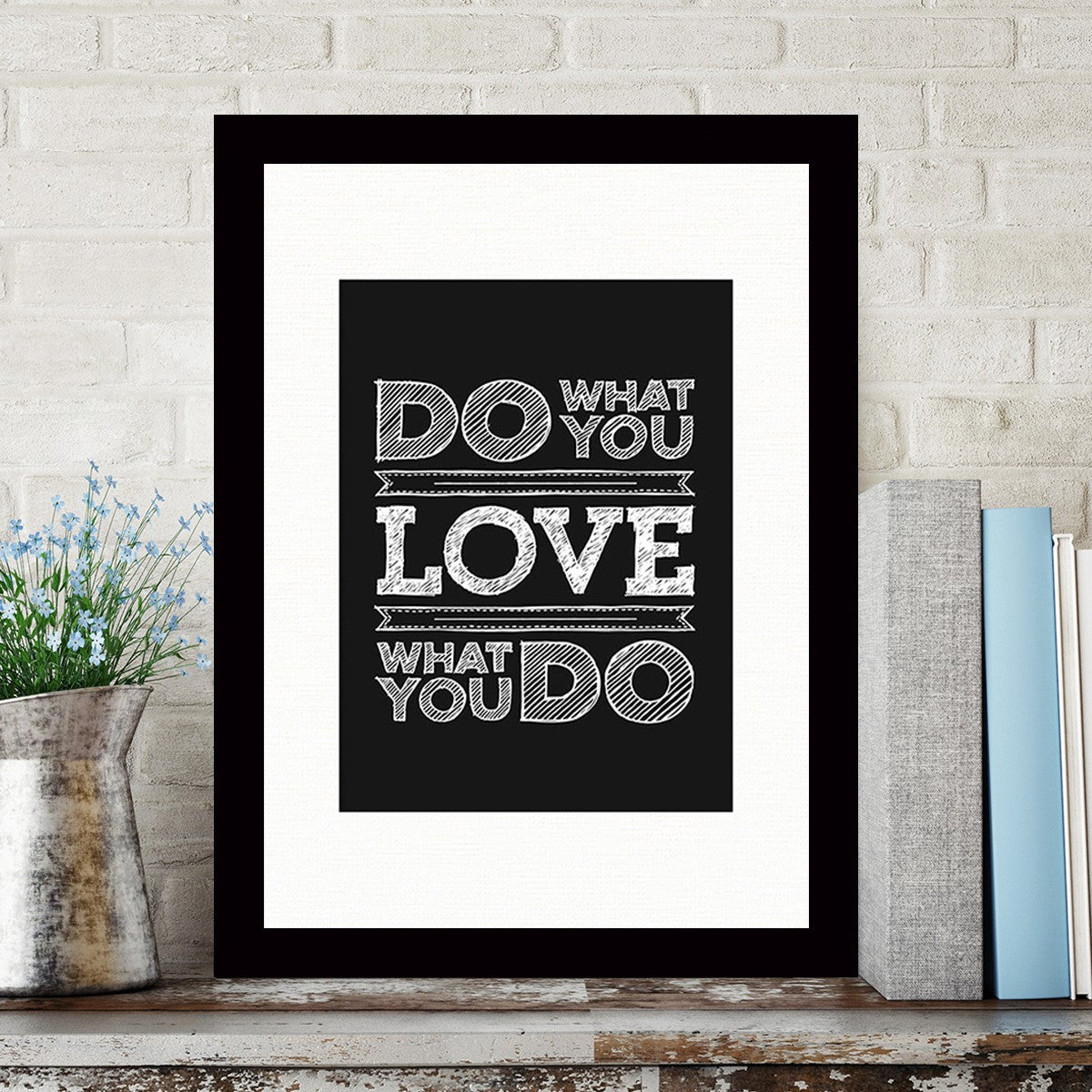 Quadro Decorativo MDF Emoldurado - Arte Multicolor 24x29cm com Moldura de Madeira 2cm