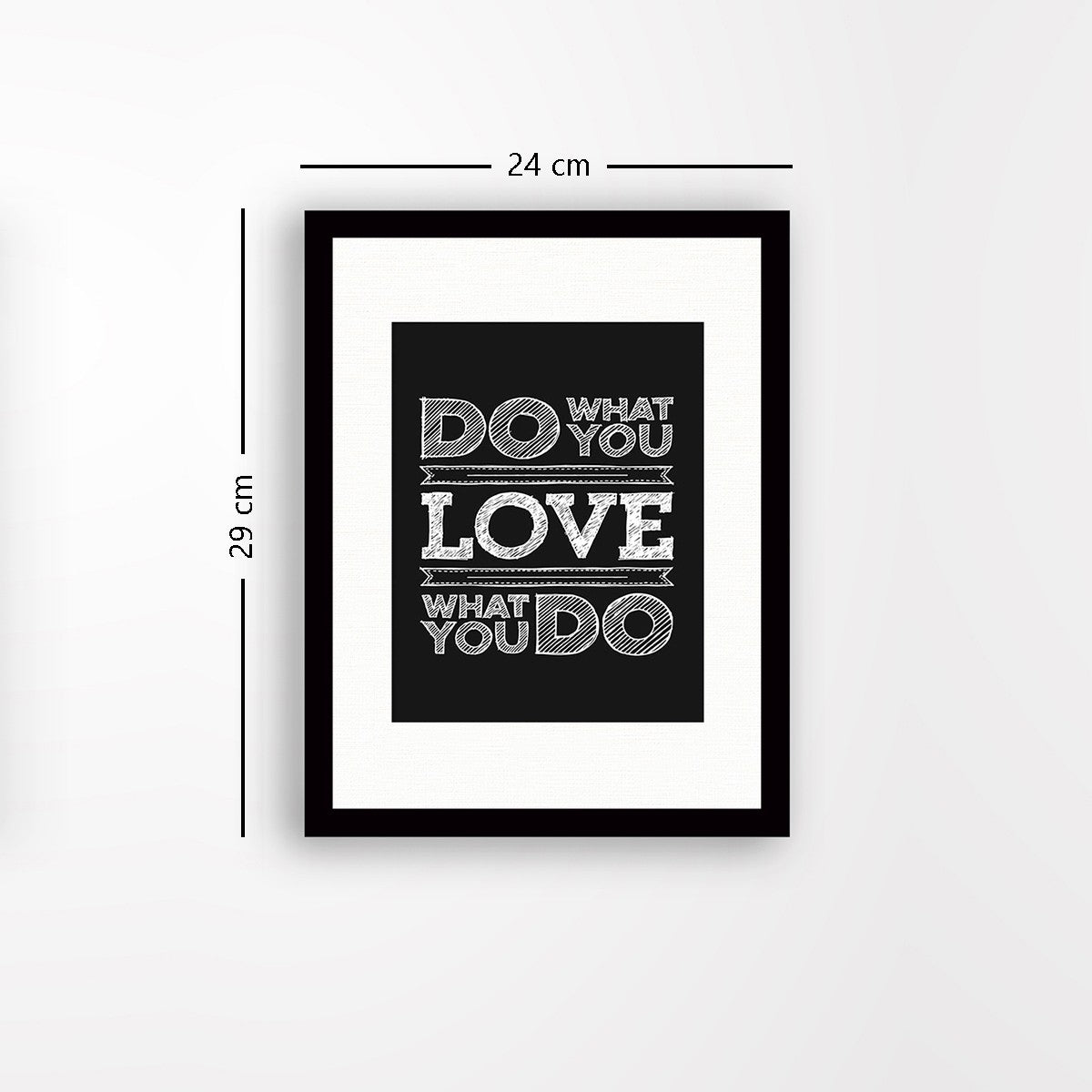 Quadro Decorativo MDF Emoldurado - Arte Multicolor 24x29cm com Moldura de Madeira 2cm