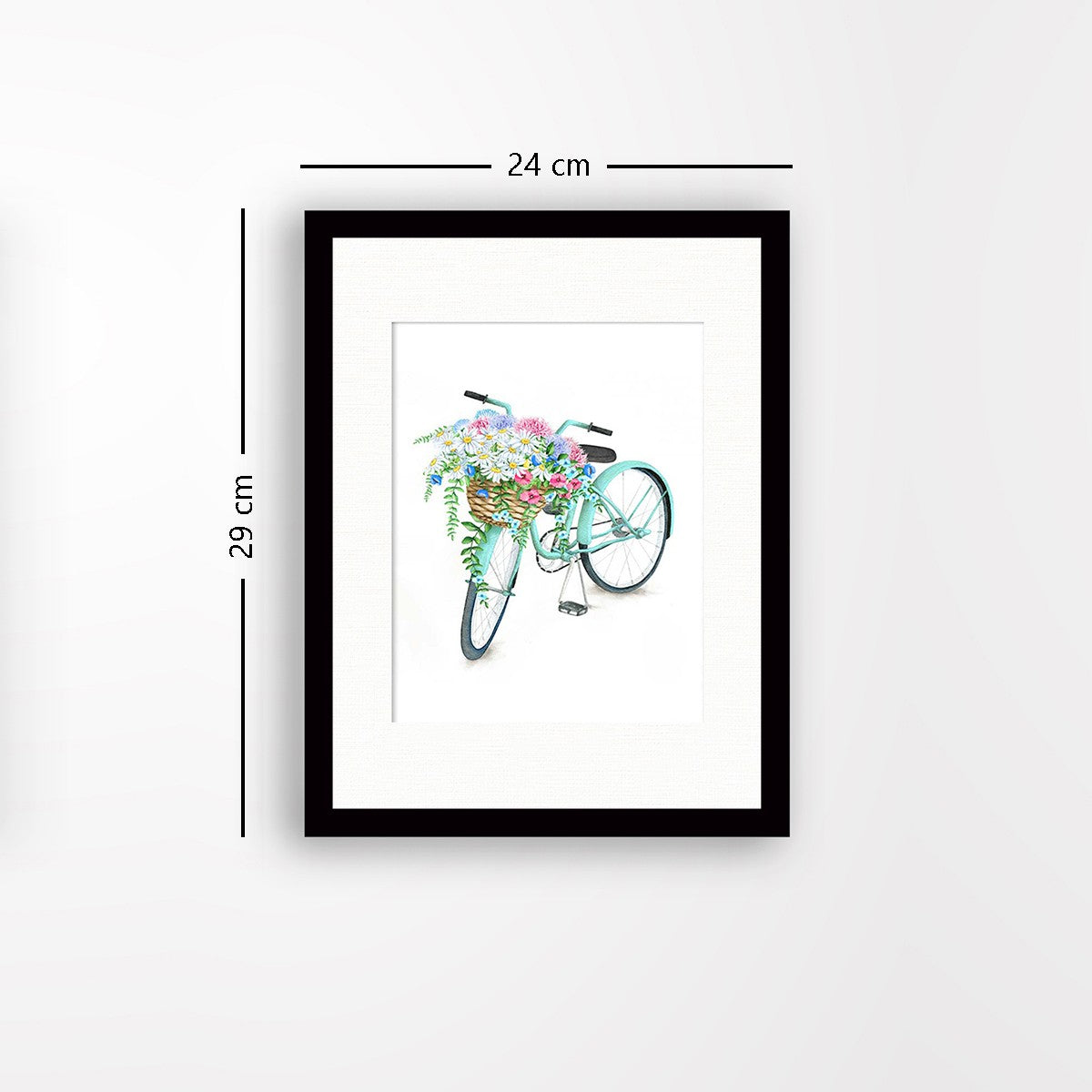 Quadro Decorativo MDF Emoldurado - Arte Multicolor 24x29cm com Moldura de Madeira 2cm