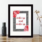 Quadro Decorativo MDF Emoldurado - Arte Multicolor 24x29cm com Moldura de Madeira 2cm