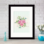 Quadro Decorativo MDF Emoldurado - Arte Multicolor 24x29cm com Moldura de Madeira 2cm