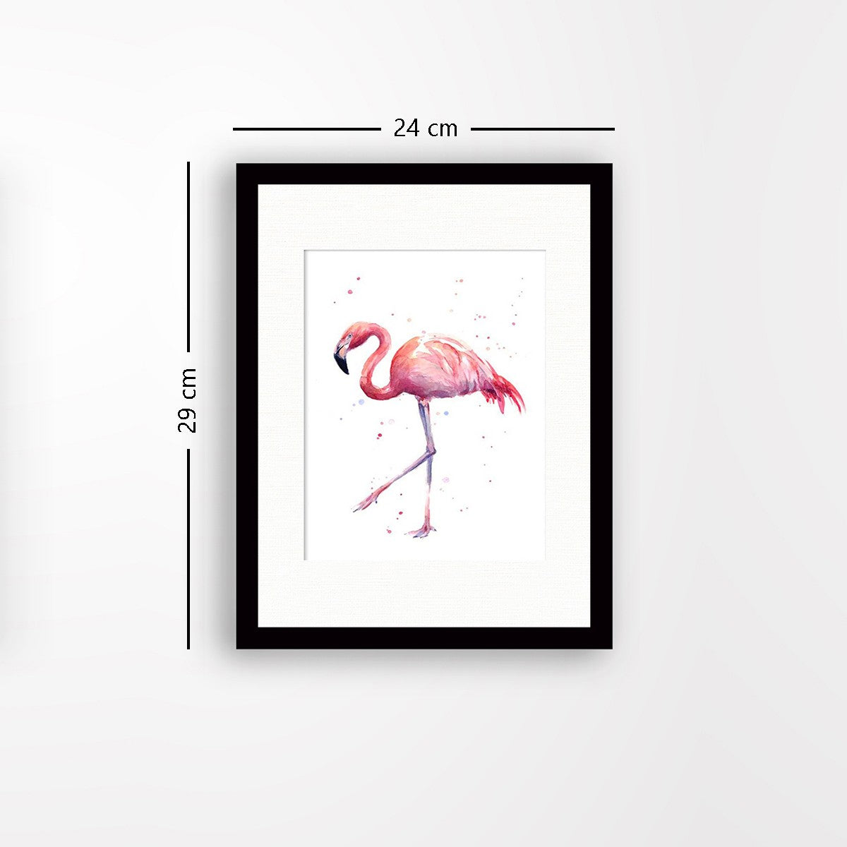 Quadro Decorativo MDF Emoldurado - Arte Multicolor 24x29cm com Moldura de Madeira 2cm