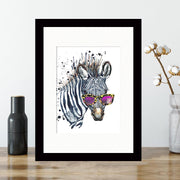 Quadro Decorativo MDF Emoldurado - Arte Multicolor 24x29cm com Moldura de Madeira 2cm