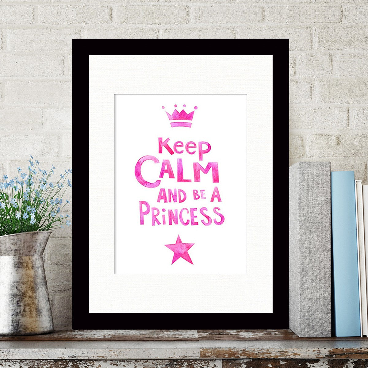 Quadro Decorativo MDF Emoldurado - Arte Multicolor 24x29cm com Moldura de Madeira 2cm