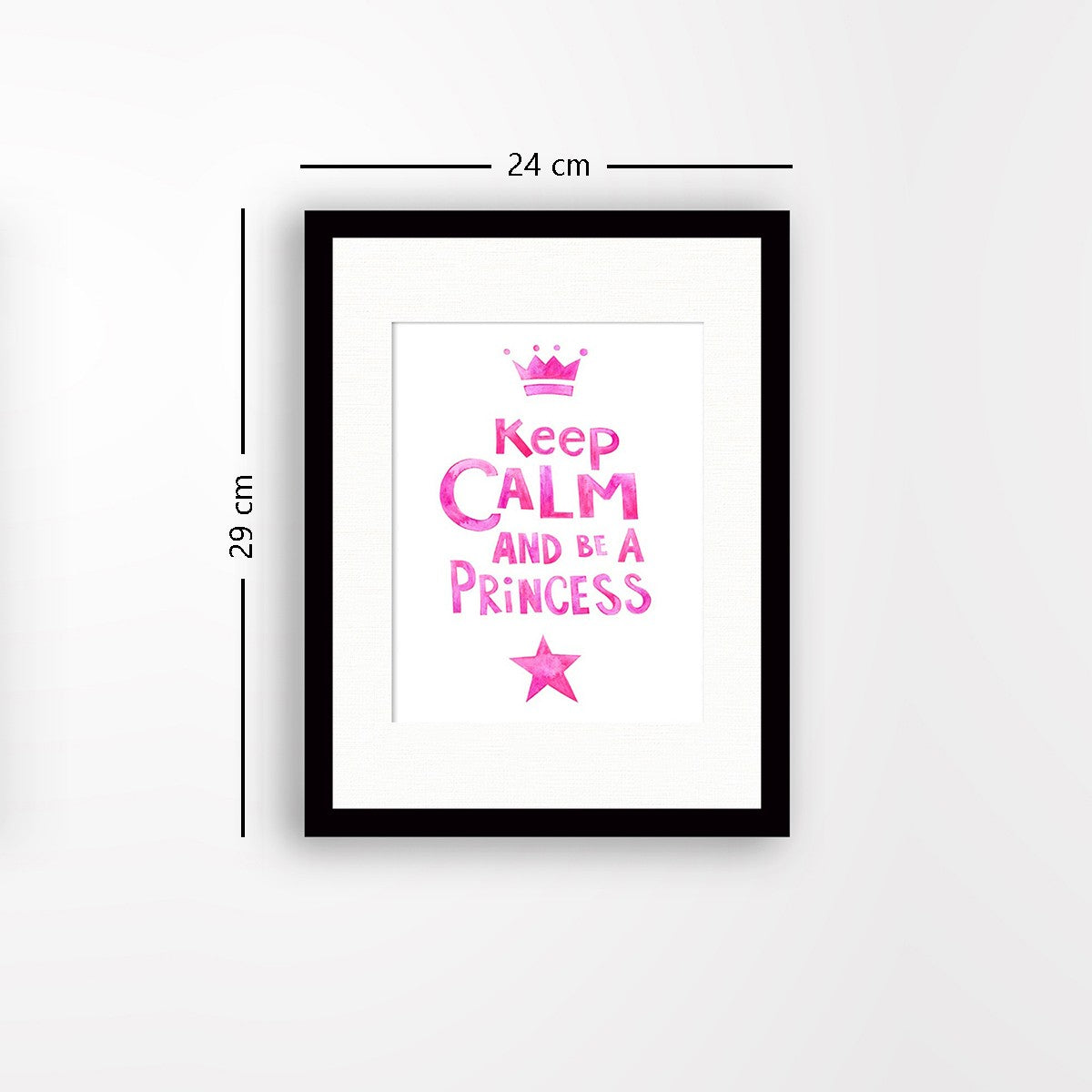 Quadro Decorativo MDF Emoldurado - Arte Multicolor 24x29cm com Moldura de Madeira 2cm