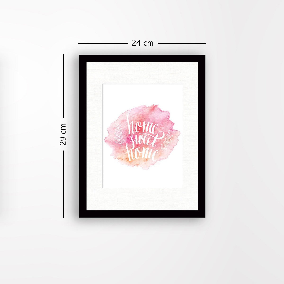 Quadro Decorativo MDF Emoldurado - Arte Multicolor 24x29cm com Moldura de Madeira 2cm