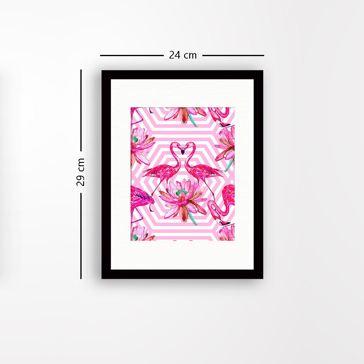 Quadro Decorativo MDF Emoldurado - Arte Multicolor 24x29cm com Moldura de Madeira 2cm