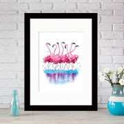 Quadro Decorativo MDF Emoldurado - Arte Multicolor 24x29cm com Moldura de Madeira 2cm