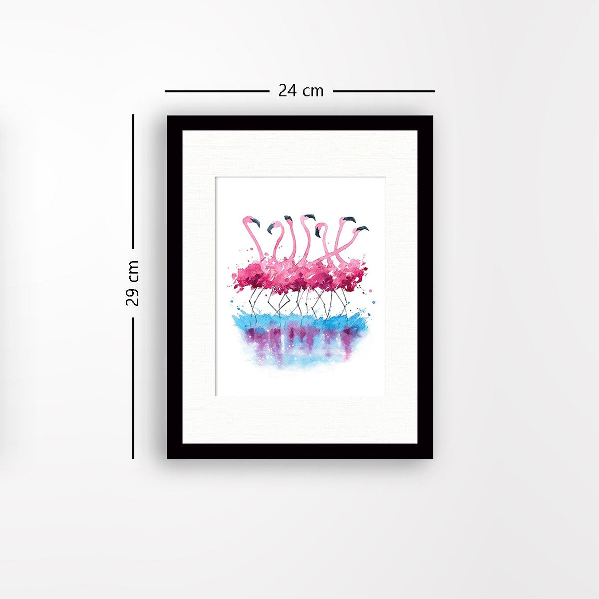 Quadro Decorativo MDF Emoldurado - Arte Multicolor 24x29cm com Moldura de Madeira 2cm