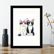 Quadro Decorativo MDF Emoldurado - Arte Multicolor 24x29cm com Moldura de Madeira 2cm