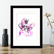 Quadro Decorativo MDF Emoldurado - Arte Multicolor 24x29cm com Moldura de Madeira 2cm