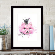 Quadro Decorativo MDF Emoldurado - Arte Multicolor 24x29cm com Moldura de Madeira 2cm