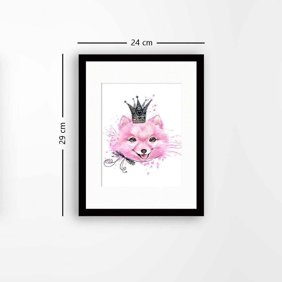 Quadro Decorativo MDF Emoldurado - Arte Multicolor 24x29cm com Moldura de Madeira 2cm