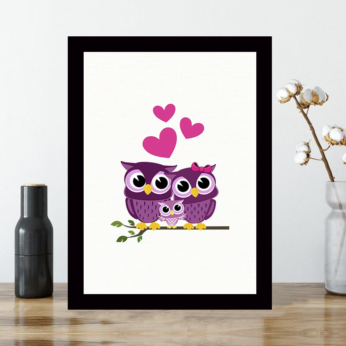 Quadro Decorativo MDF Emoldurado - Arte Multicolor 24x29cm com Moldura de Madeira 2cm