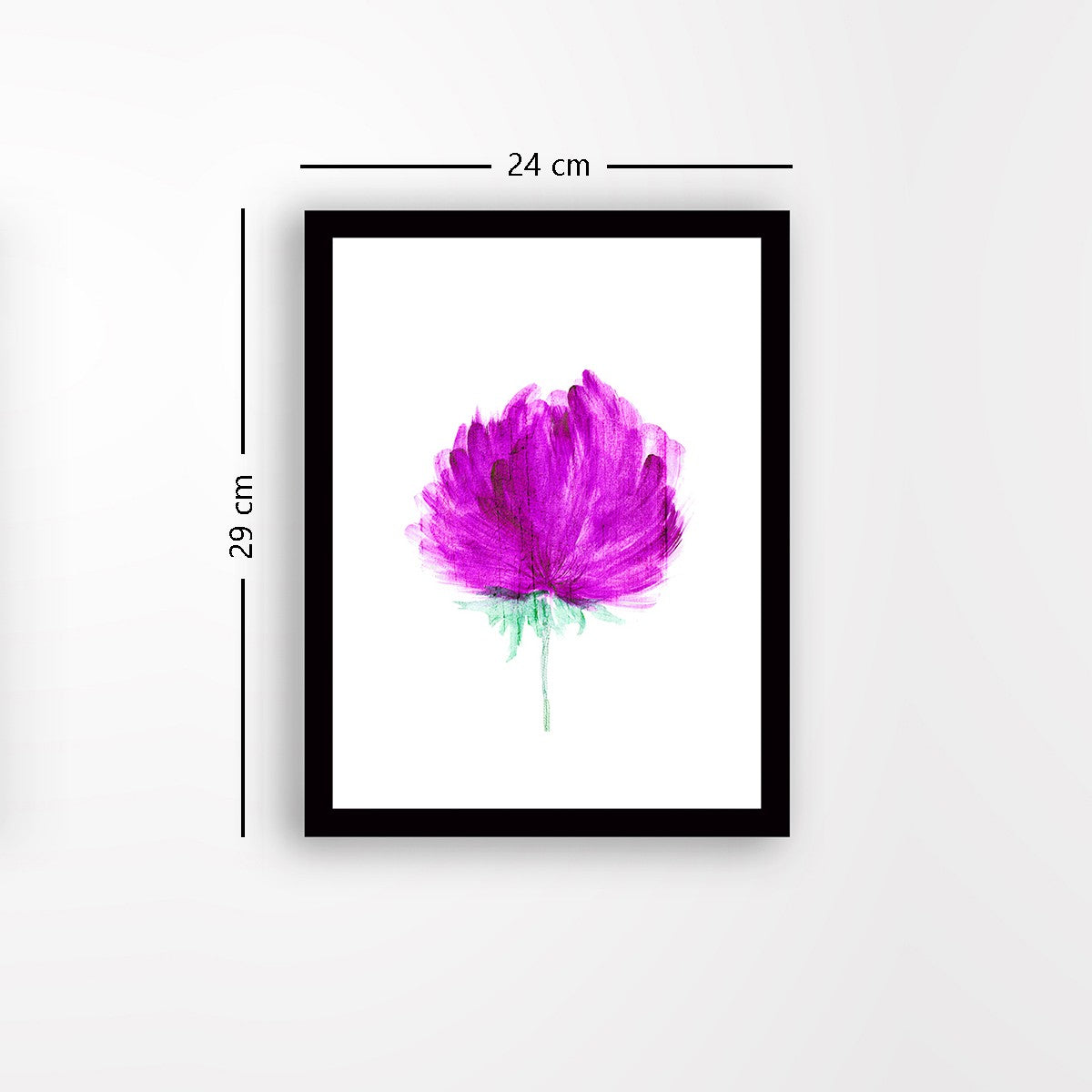 Quadro Decorativo MDF Emoldurado - Arte Multicolor 24x29cm com Moldura de Madeira 2cm