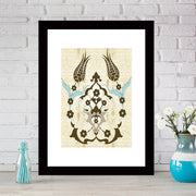 Quadro Decorativo MDF Emoldurado - Arte Multicolor 24x29cm com Moldura de Madeira 2cm