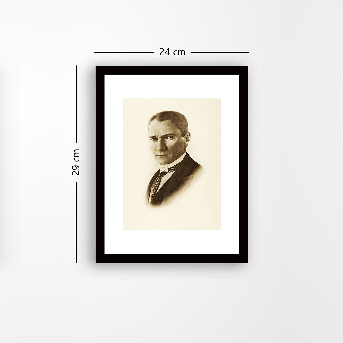 Quadro Decorativo MDF Emoldurado - Arte Multicolor 24x29cm com Moldura de Madeira 2cm