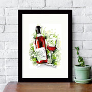 Quadro Decorativo MDF Emoldurado - Arte Multicolor 24x29cm com Moldura de Madeira 2cm