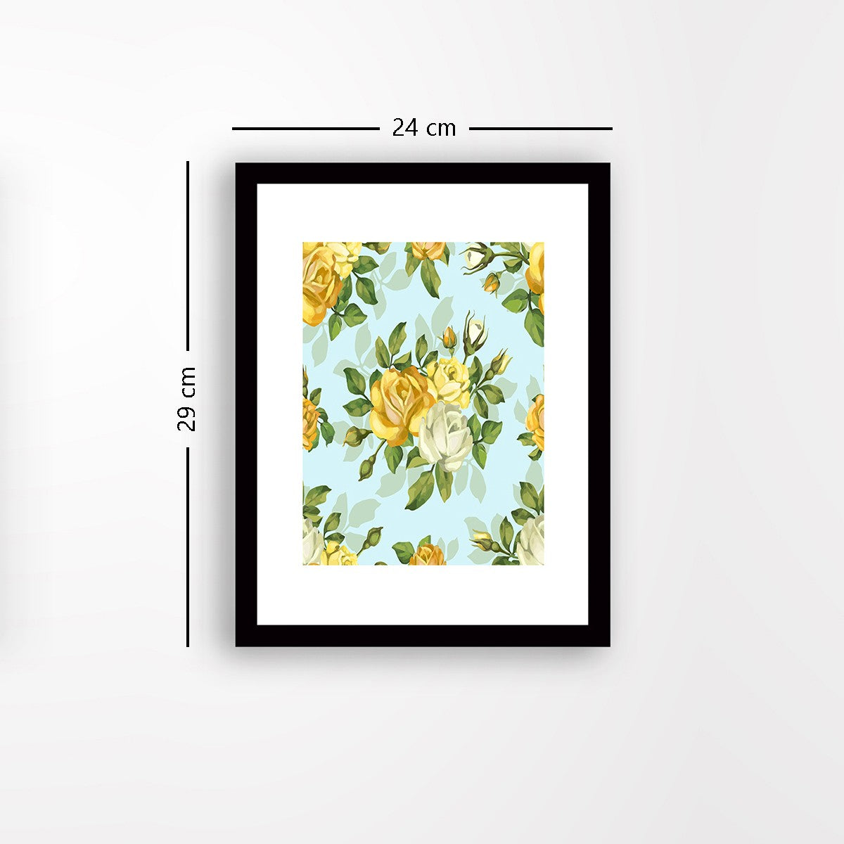 Quadro Decorativo MDF Emoldurado - Arte Multicolor 24x29cm com Moldura de Madeira 2cm