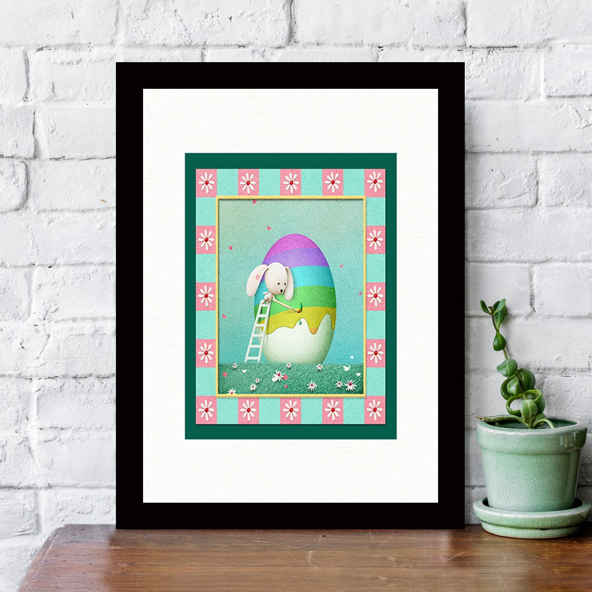 Quadro Decorativo MDF Emoldurado - Arte Multicolor 24x29cm com Moldura de Madeira 2cm