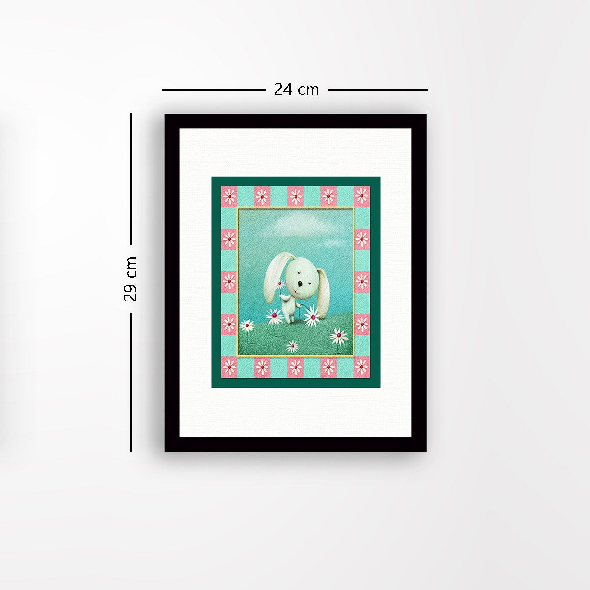 Quadro Decorativo MDF Emoldurado - Arte Multicolor 24x29cm com Moldura de Madeira 2cm