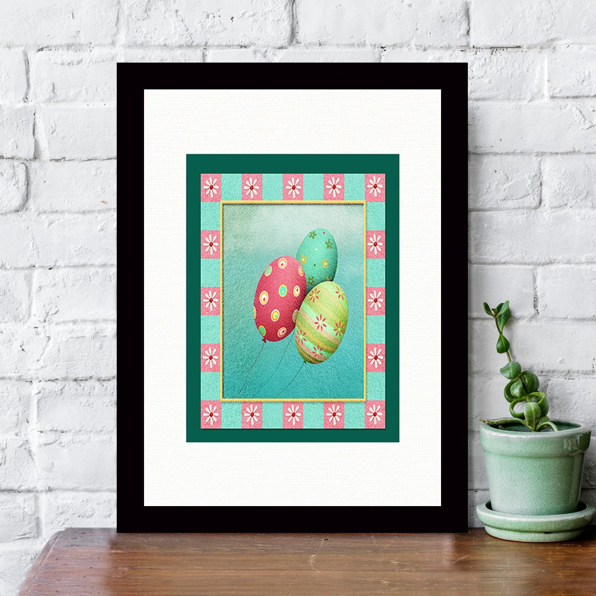 Quadro Decorativo MDF Emoldurado - Arte Multicolor 24x29cm com Moldura de Madeira 2cm