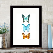 Quadro Decorativo MDF Emoldurado - Arte Multicolor 24x29cm com Moldura de Madeira 2cm