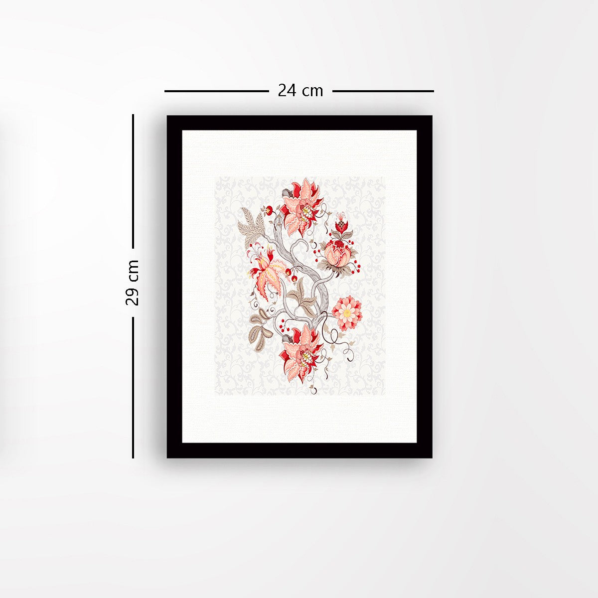 Quadro Decorativo MDF Emoldurado - Arte Multicolor 24x29cm com Moldura de Madeira 2cm