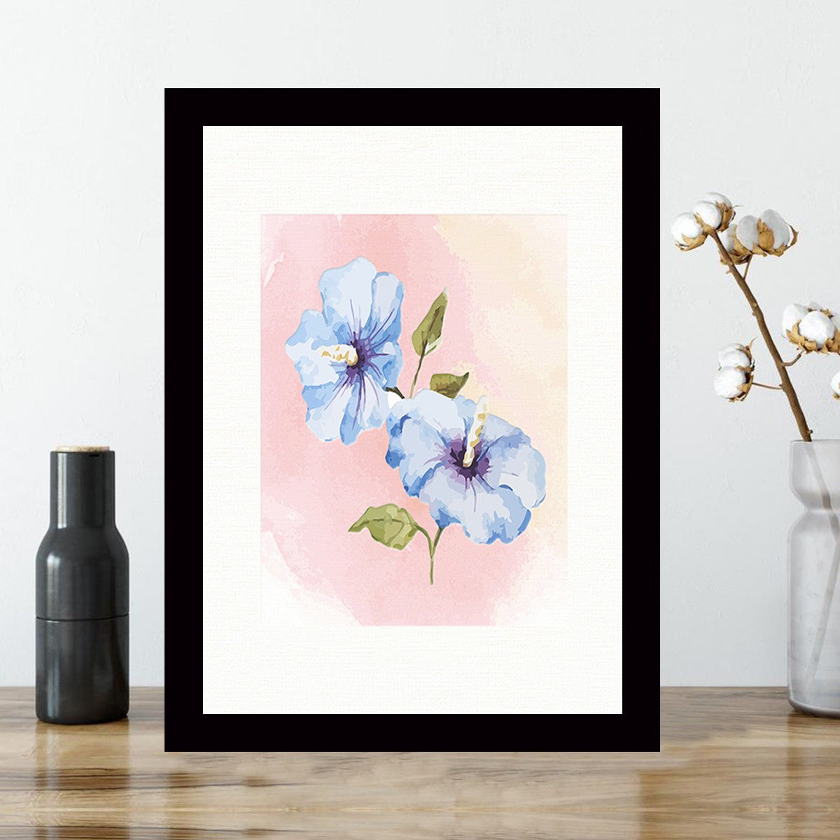 Quadro Decorativo MDF Emoldurado - Arte Multicolor 24x29cm com Moldura de Madeira 2cm