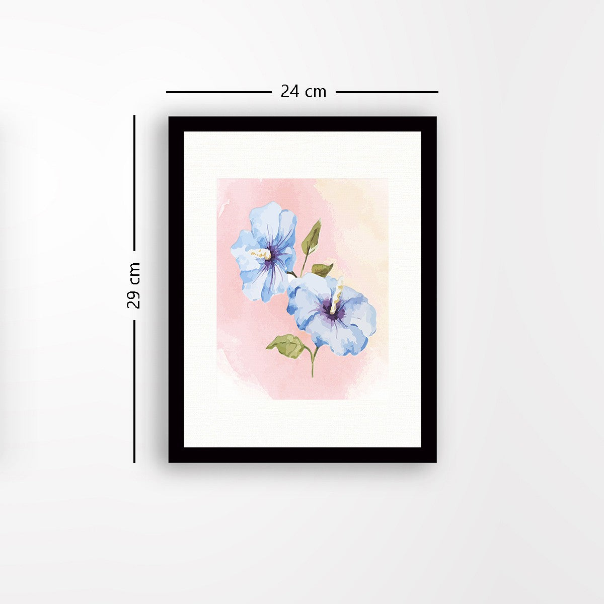 Quadro Decorativo MDF Emoldurado - Arte Multicolor 24x29cm com Moldura de Madeira 2cm