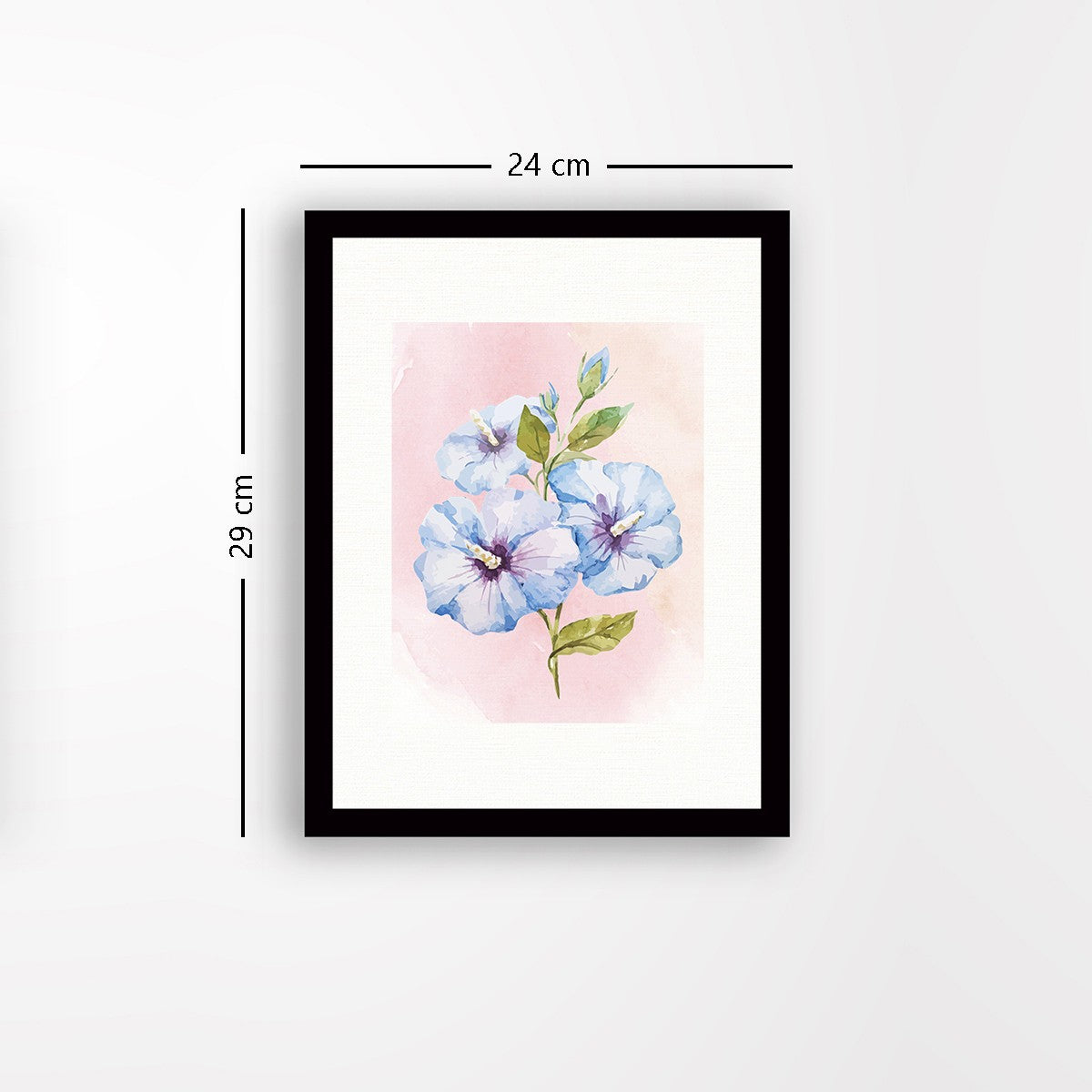 Quadro Decorativo MDF Emoldurado - Arte Multicolor 24x29cm com Moldura de Madeira 2cm