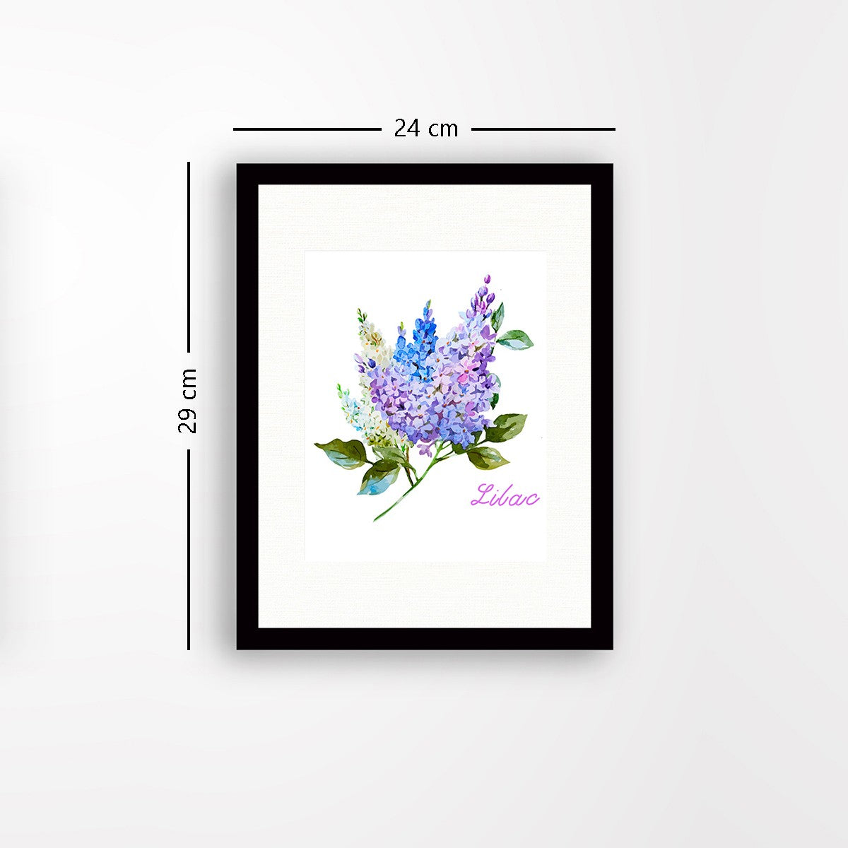 Quadro Decorativo MDF Emoldurado - Arte Multicolor 24x29cm com Moldura de Madeira 2cm