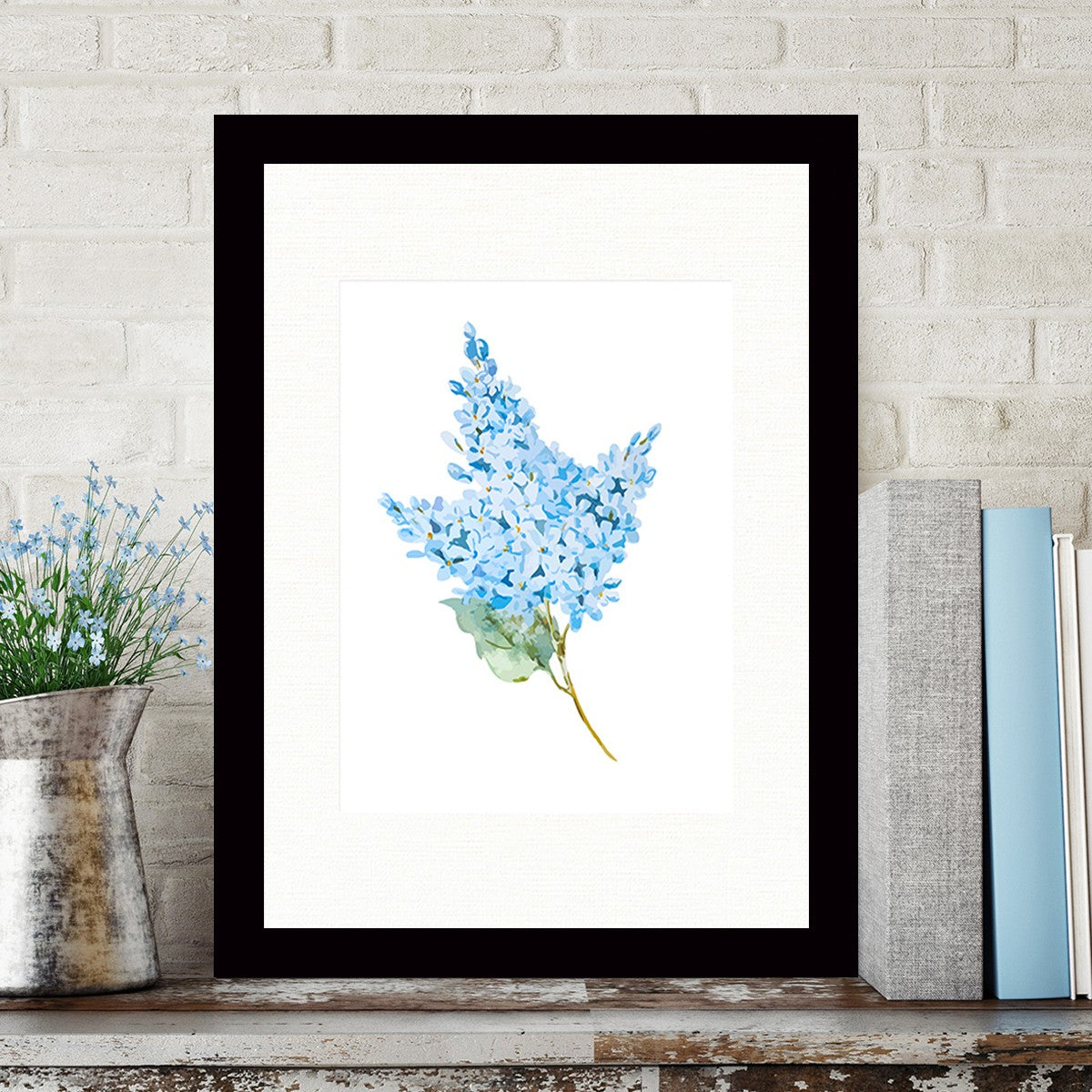 Quadro Decorativo MDF Emoldurado - Arte Multicolor 24x29cm com Moldura de Madeira 2cm