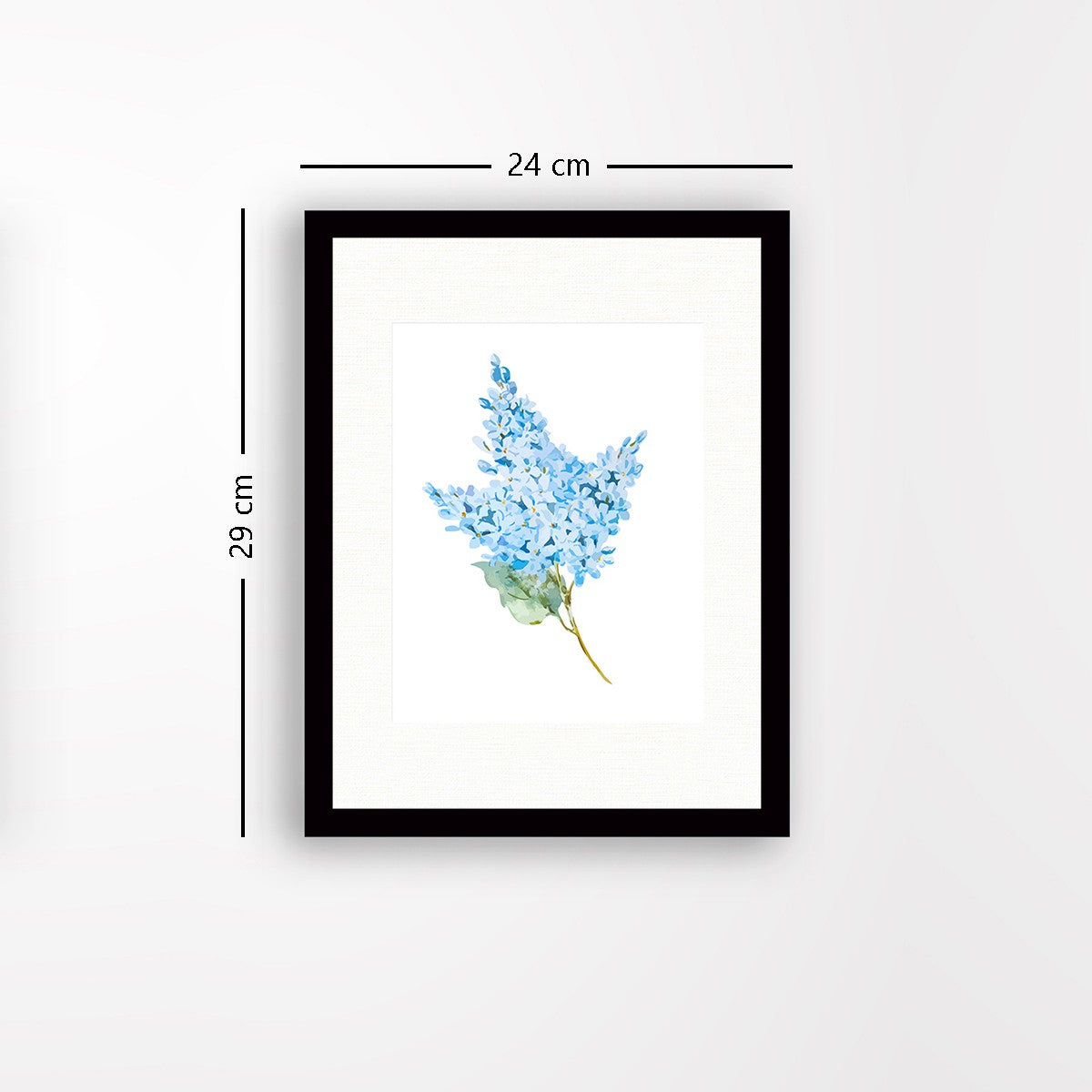 Quadro Decorativo MDF Emoldurado - Arte Multicolor 24x29cm com Moldura de Madeira 2cm