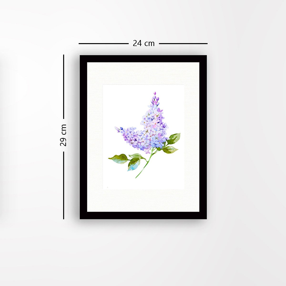 Quadro Decorativo MDF Emoldurado - Arte Multicolor 24x29cm com Moldura de Madeira 2cm