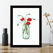 Quadro Decorativo MDF Emoldurado - Arte Multicolor 24x29cm com Moldura de Madeira 2cm