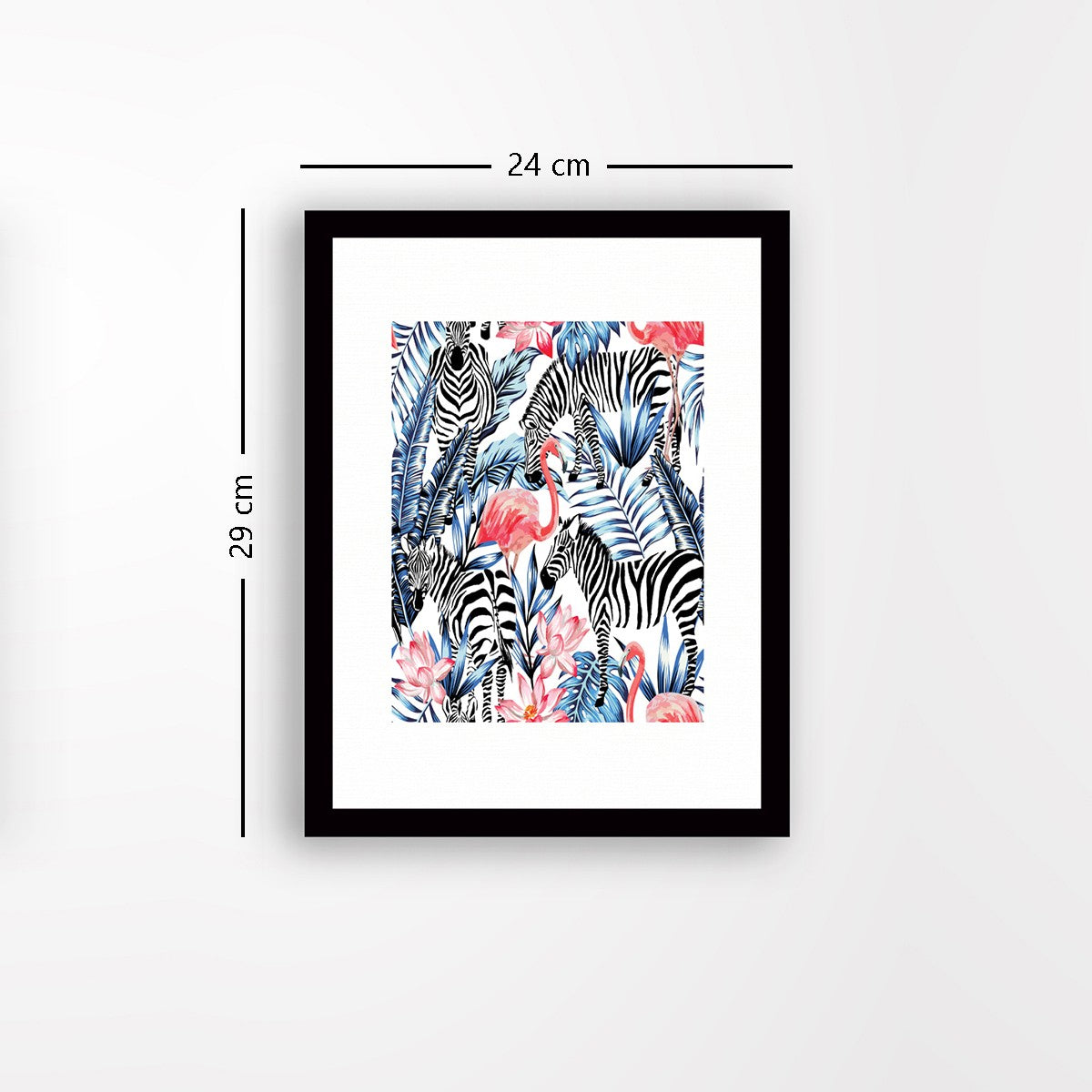 Quadro Decorativo MDF Emoldurado - Arte Multicolor 24x29cm com Moldura de Madeira 2cm